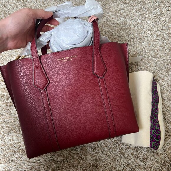 Tory Burch Perry Small Triple-Compartment Tote Bag - Picture 2 of 7